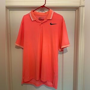 Nike Golf Dri Fit Highlighter Pink Polo